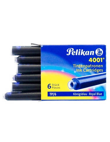 Tinta para plumas pelikan azul real caja 6...