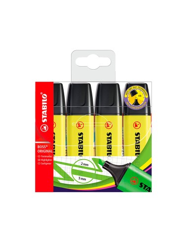 Rotulador stabilo boss fluorescente 70 amarillo...