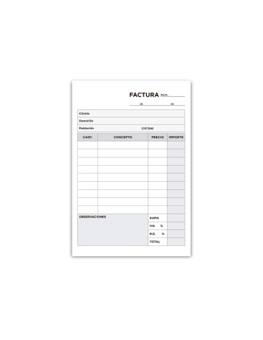 Talonario liderpapel facturas 8º original y...