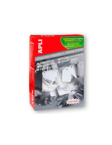 Etiquetas colgantes apli 395 45x65 mm caja de...
