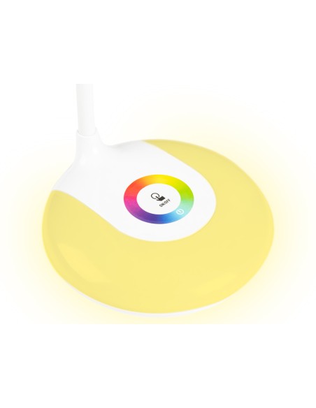 Lampara infantil liderpapel sobremesa recargable abs 16 led 3.7w sensor 3 niveles color blanco