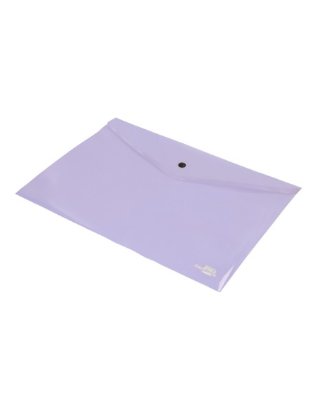 Carpeta liderpapel dossier broche polipropileno din a4 lavanda opaco 50 hojas