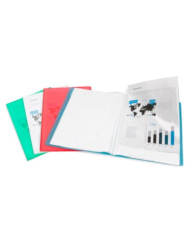 Carpeta liderpapel escaparate 30 fundas...