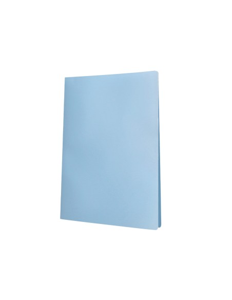 Carpeta liderpapel escaparate 10 fundas polipropileno din a4 celeste opaco