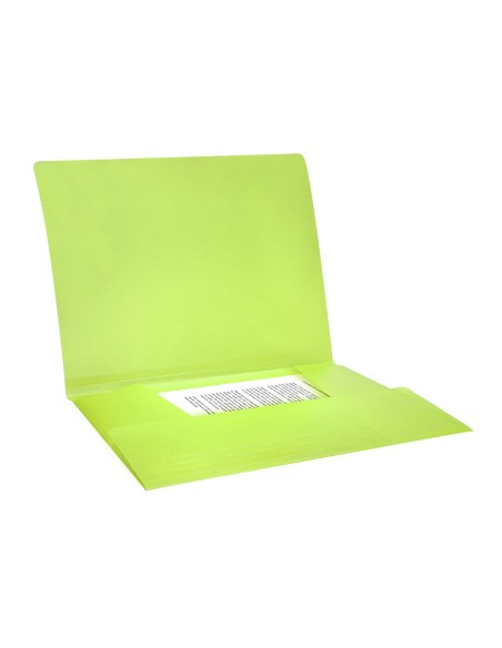 Carpeta liderpapel gomas solapas polipropileno din a4 amarillo fluor opaco