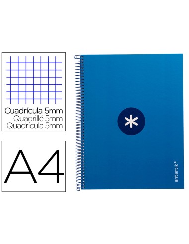 Cuaderno espiral a4 micro antartik tapa forrada...