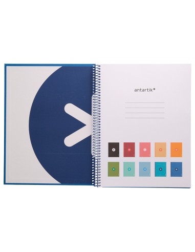 Cuaderno espiral a4 micro antartik tapa forrada...