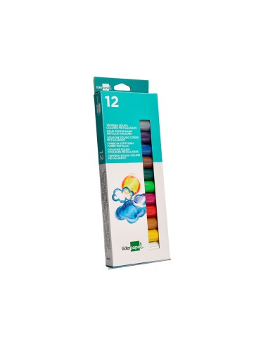 Tempera solida en barra liderpapel escolar 10 g...