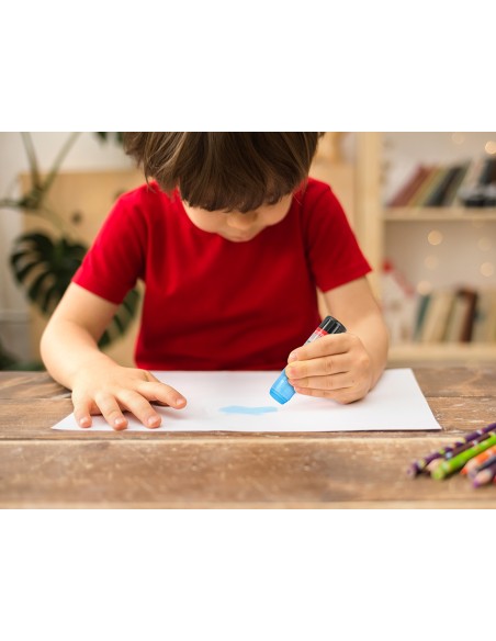 Pegamento liderpapel en barra 15 g trazo magico color neon surtido unidad