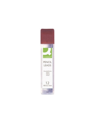Minas q-connect grafito 0,5 mm hb estuche de 12...