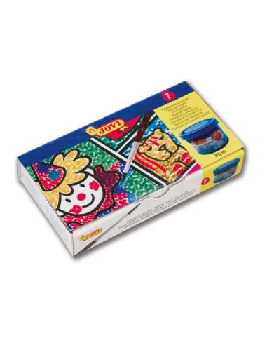 Tempera escolar jovi 35 ml caja de 7 colores...