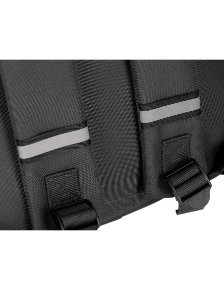 Mochila antartik 2 asas y bolsillos exteriores negro 300x115x390 mm
