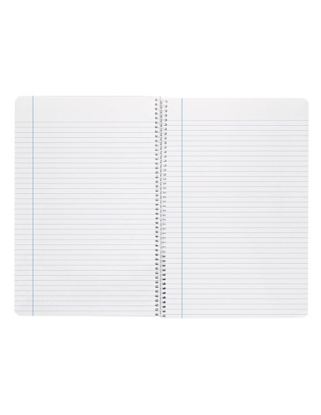 Cuaderno espiral liderpapel folio witty tapa dura 80h 75gr rayado horizontal 8mm con margen colores surtidos