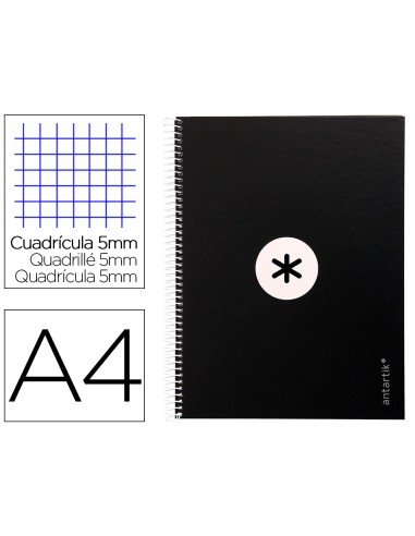 Cuaderno espiral a4 micro antartik tapa forrada...