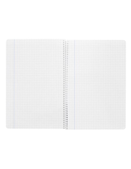 Cuaderno espiral liderpapel folio witty tapa dura 80h 75gr cuadro 3mm con margen colores surtidos