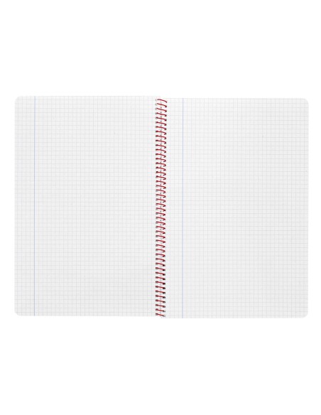 Cuaderno espiral liderpapel folio witty tapa dura 80h 75gr cuadro 4mm con margen color naranja
