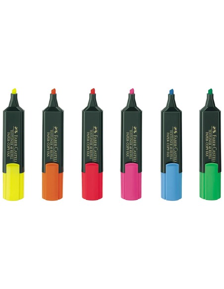 Rotulador faber castell fluorescente textliner 48 verde