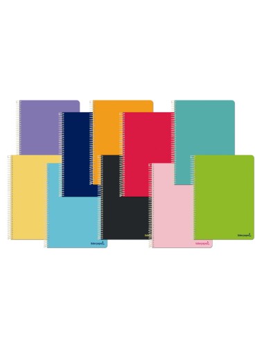 Cuaderno espiral liderpapel cuarto apaisado...