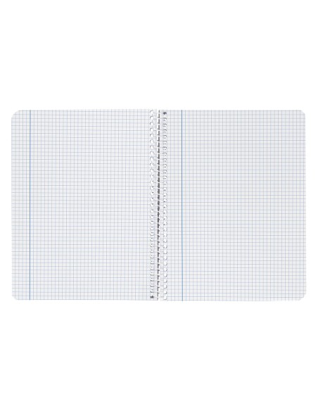 Cuaderno espiral liderpapel cuarto smart tapa blanda 80h 60gr cuadro 4mm con margen colores surtidos