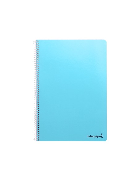Cuaderno espiral liderpapel folio smart tapa blanda 80h 60gr horizontal 8mm con margen colores surtidos