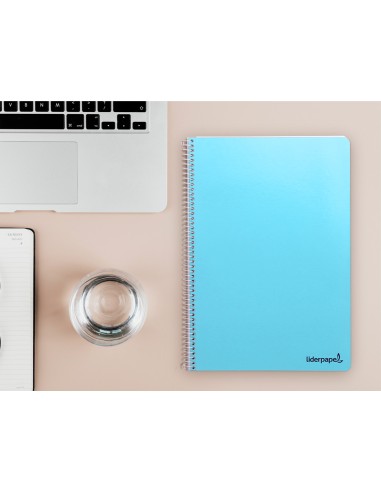 Cuaderno espiral liderpapel folio smart tapa...