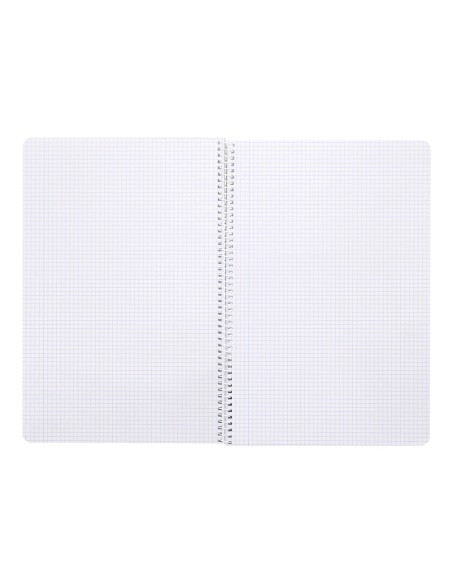 Cuaderno espiral liderpapel folio smart tapa blanda 80h 60gr cuadro 5mm con margen colores surtidos