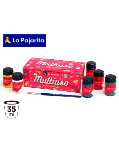 Pintura latex la pajarita satinada 35 ml caja...