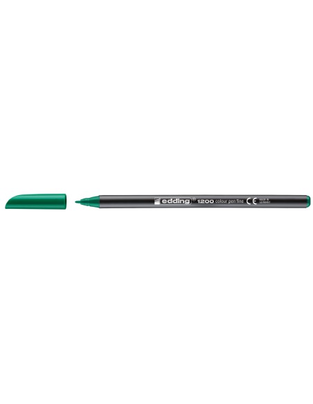 Rotulador edding punta fibra 1200 verde n.4 punta redonda 0.5 mm