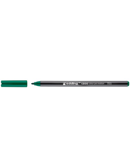 Rotulador edding punta fibra 1300 verde punta redonda 2 mm