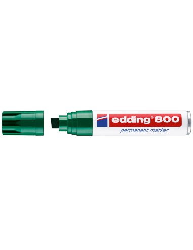 Rotulador edding marcador permanente 800 verde...