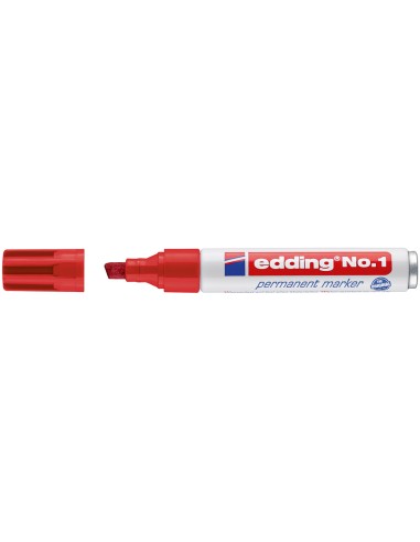 Rotulador edding marcador permanente 1 rojo...