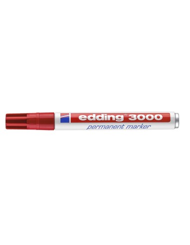Rotulador edding marcador permanente 3000 rojo...
