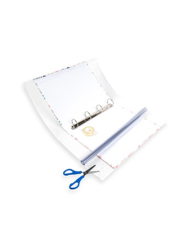 Rollo plastico forralibros 0,35x2 m liderpapel