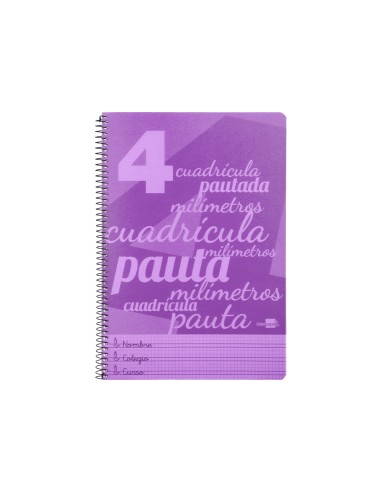 Cuaderno espiral liderpapel folio pautaguia...