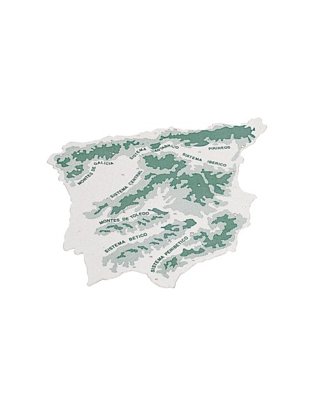 Plantilla liderpapel mapa españa plastico 22x18 cm bolsa de 3 unidades