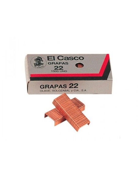 Grapas el casco nº22 caja de 1000 unidades