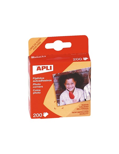 Fijafotos adhesivos apli caja de 200 unidades