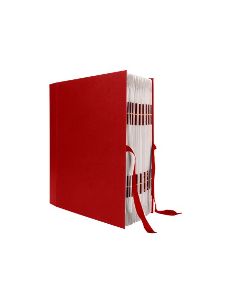 Carpeta fuelle liderpapel folio carton forrado burdeos