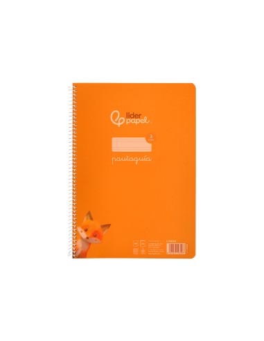 Cuaderno espiral liderpapel a4 pautaguia tapa...