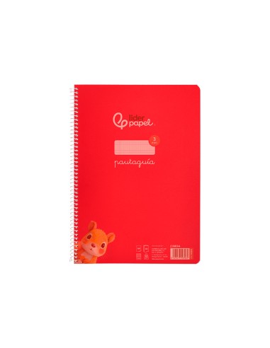 Cuaderno espiral liderpapel a4 pautaguia tapa...