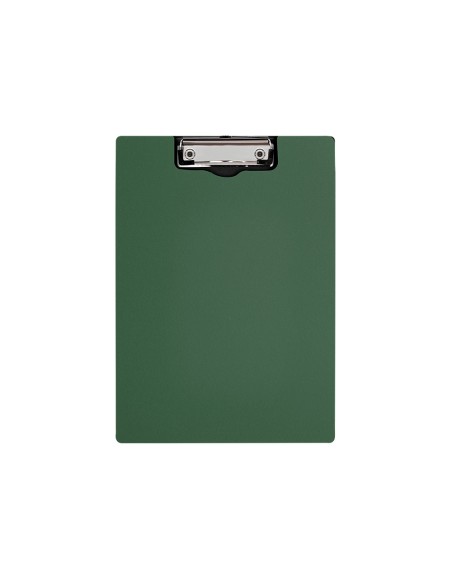 Carpeta q-connect miniclip superior din a4 plastico 50% reciclado verde oliva grosor 2,1 mm