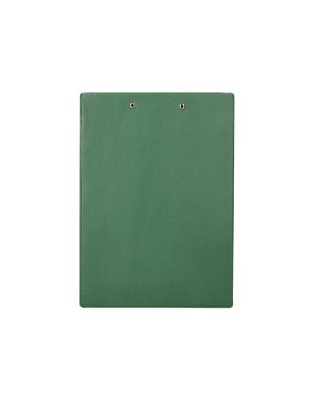 Carpeta q-connect miniclip superior din a4 plastico 50% reciclado verde oliva grosor 2,1 mm