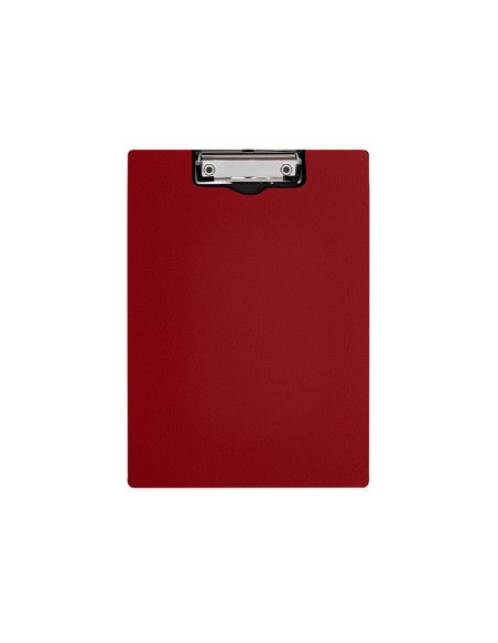 Carpeta q-connect miniclip superior din a4 plastico 50% reciclado rojo grosor 2,1 mm