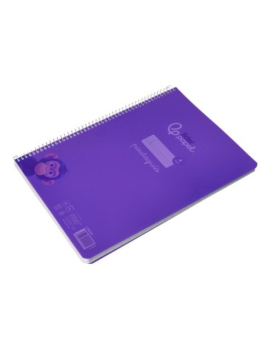 Cuaderno espiral liderpapel a4 pautaguia tapa...