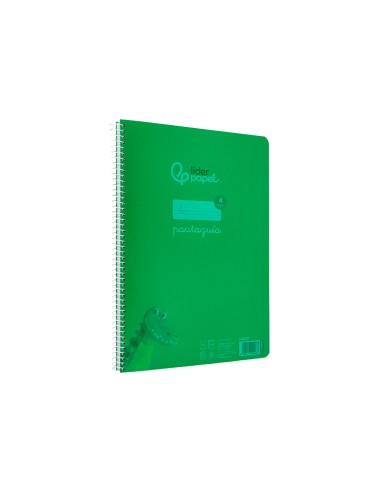 Cuaderno espiral liderpapel a4 pautaguia tapa...