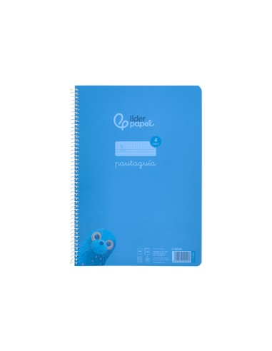 Cuaderno espiral liderpapel a4 pautaguia tapa...