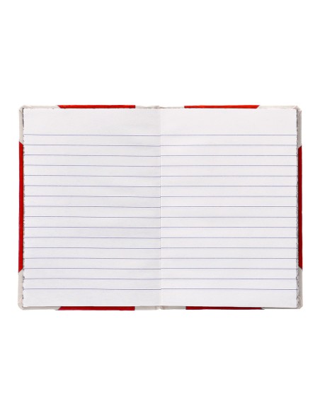 Libro cartone cosido fernandes flecha din a6+ rayado horizontal 50 hojas 100 gr azul
