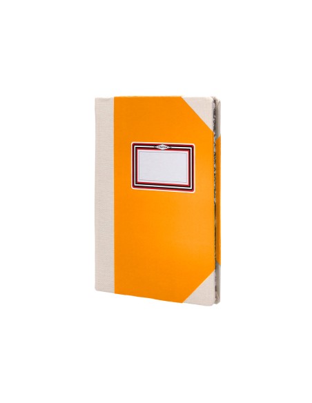 Libro cartone cosido fernandes flecha din a6+ liso 50 hojas 100 gr naranja