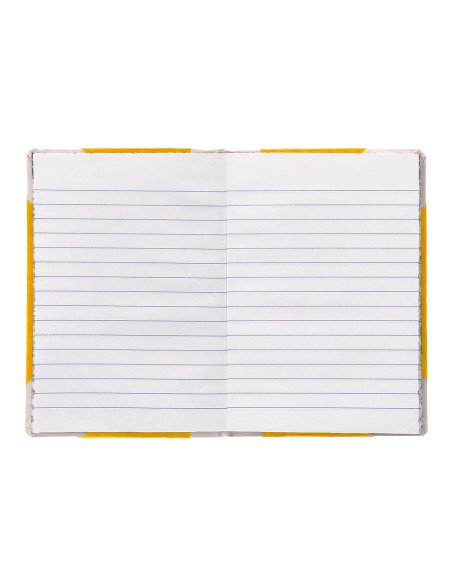 Libro cartone cosido fernandes flecha din a4+ rayado horizontal 50 hojas 100 gr amarillo