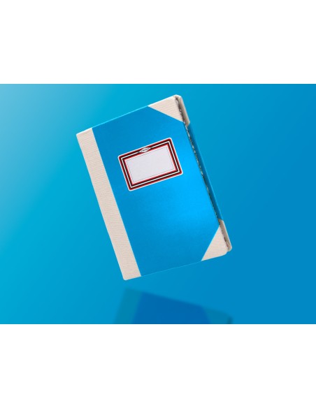 Libro cartone cosido fernandes flecha din a4+ liso 50 hojas 100 gr azul